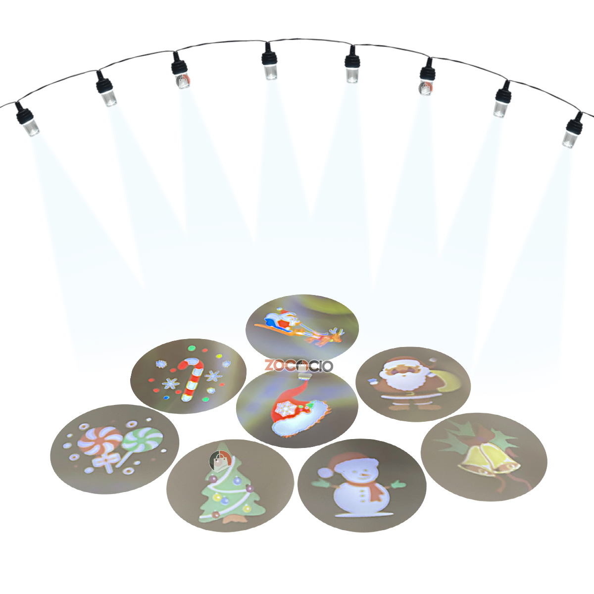 Miniatura 5 de Cadena De 8 Luces Proyección Led figuras